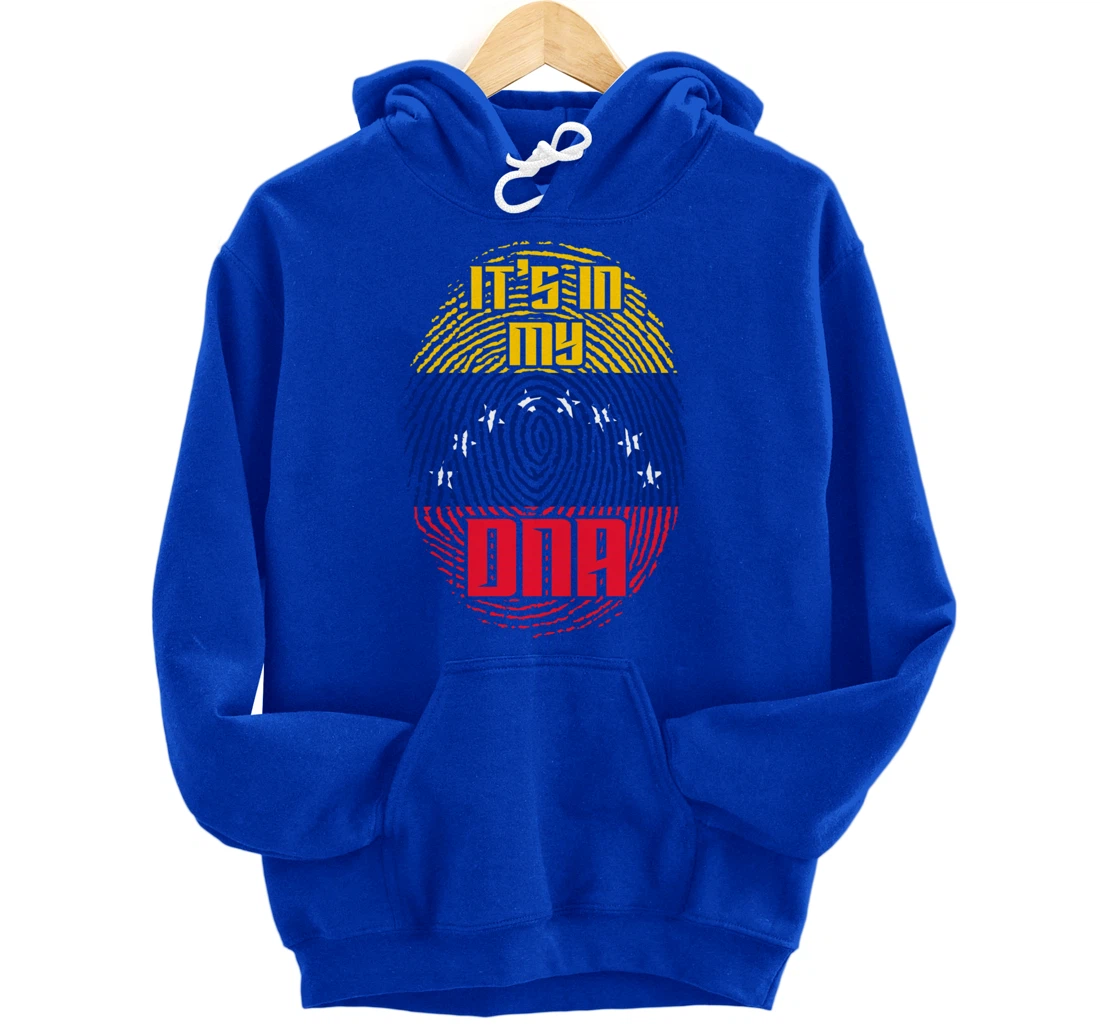 Venezuelan Flag Fingerprint DNA Patriotic Venezuela Pullover Hoodie