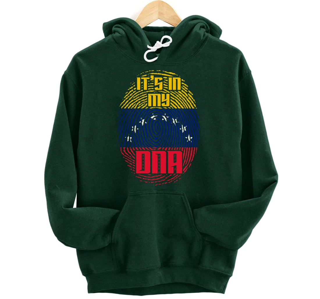 Venezuelan Flag Fingerprint DNA Patriotic Venezuela Pullover Hoodie
