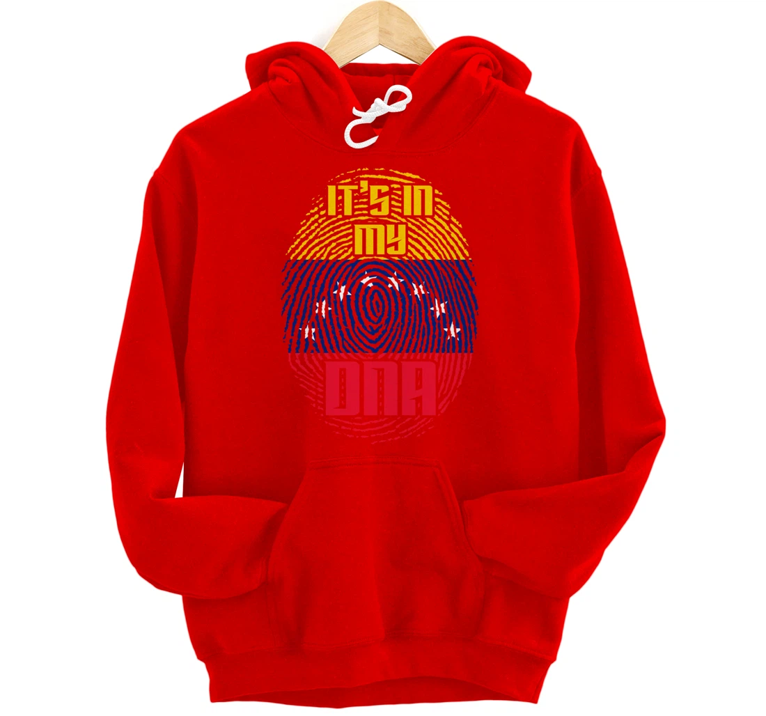 Venezuelan Flag Fingerprint DNA Patriotic Venezuela Pullover Hoodie