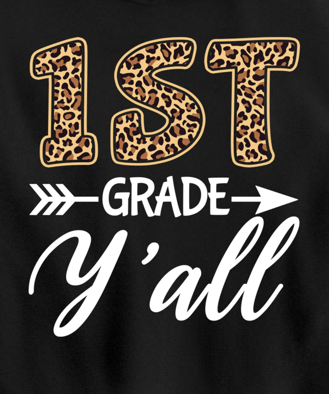 1st Grade Y'all Back To School First Grade Teacher Student Pullover Hoodie