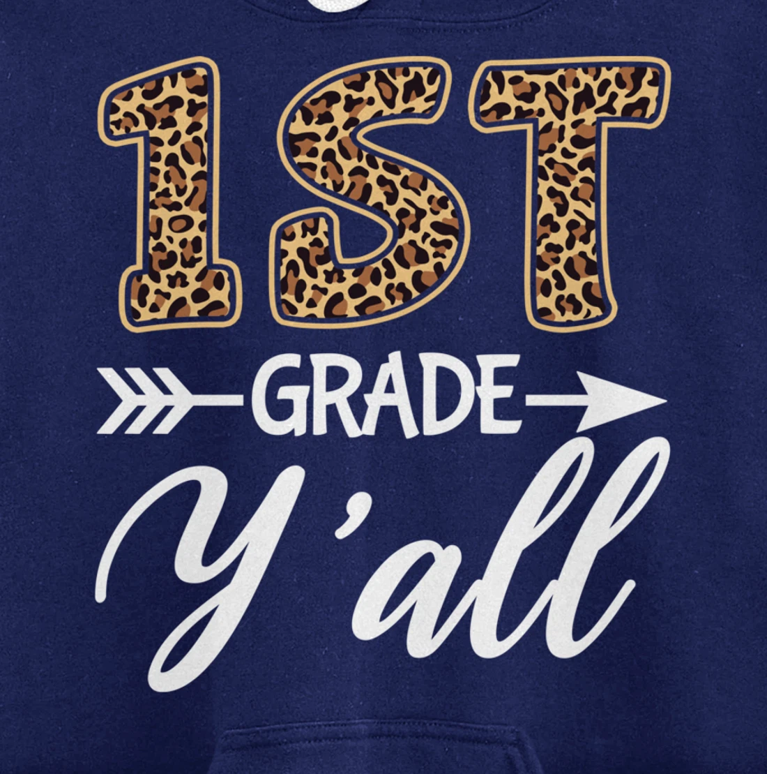 1st Grade Y'all Back To School First Grade Teacher Student Pullover Hoodie