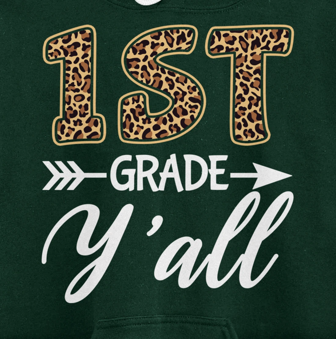 1st Grade Y'all Back To School First Grade Teacher Student Pullover Hoodie