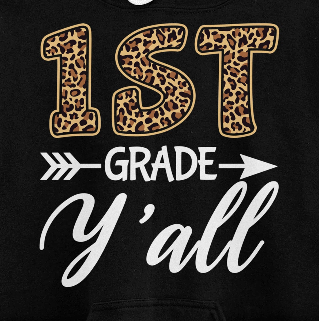 1st Grade Y'all Back To School First Grade Teacher Student Pullover Hoodie