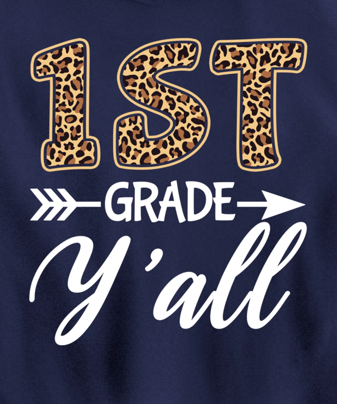 1st Grade Y'all Back To School First Grade Teacher Student Pullover Hoodie