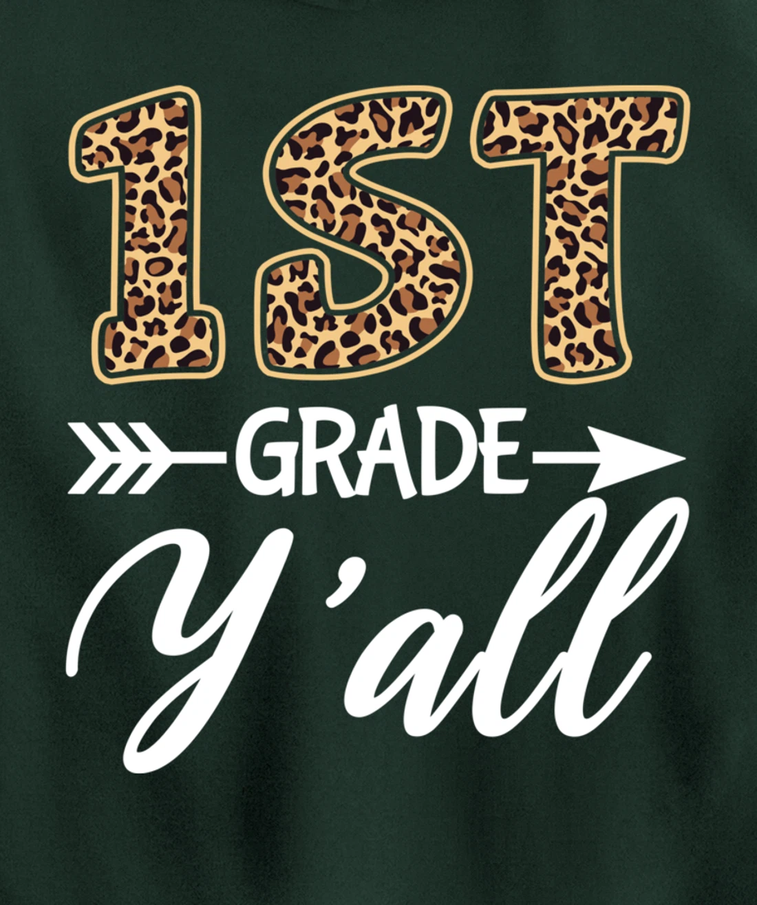 1st Grade Y'all Back To School First Grade Teacher Student Pullover Hoodie