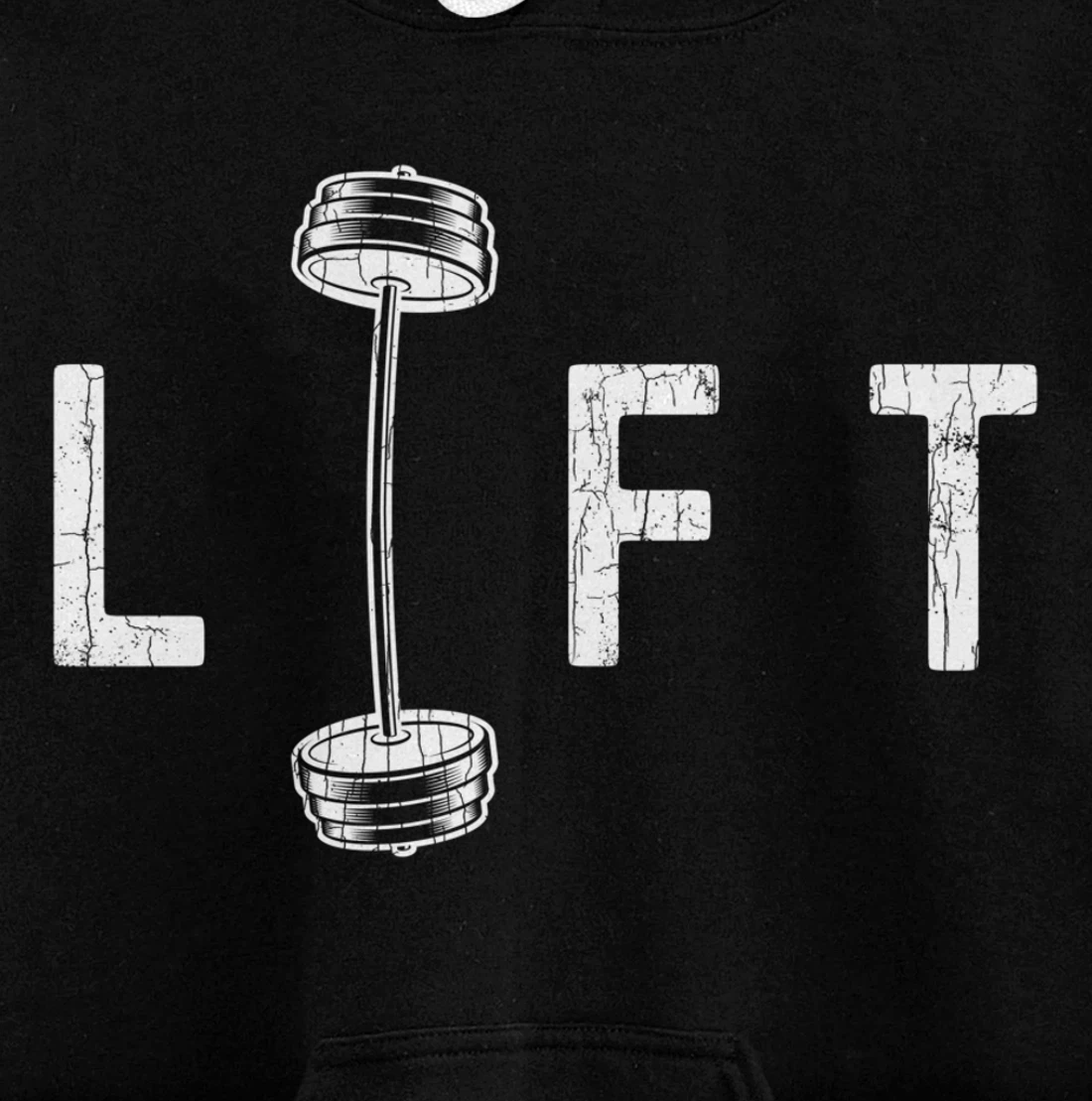 Lift Funny Gym Inspiring Motivational Graphic Pullover Hoodie