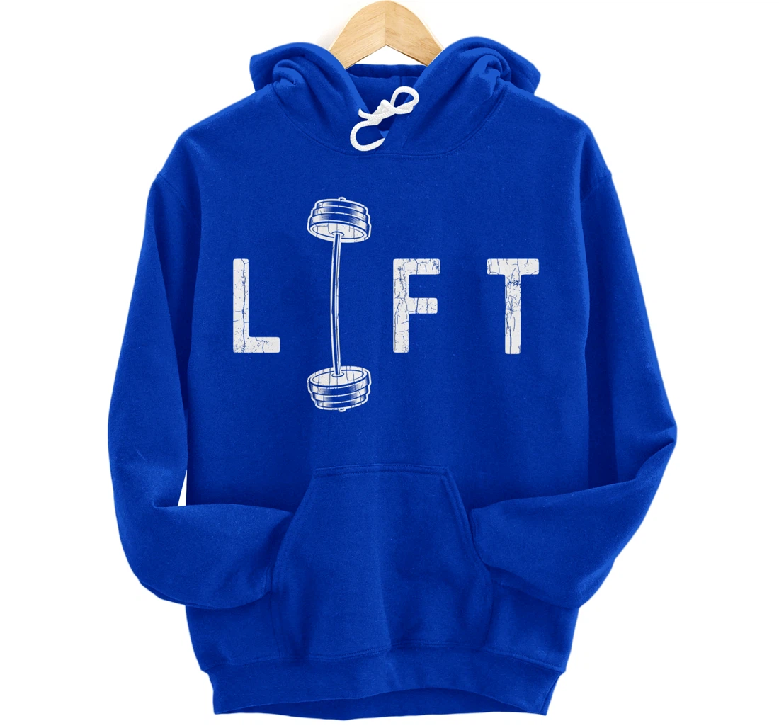 Lift Funny Gym Inspiring Motivational Graphic Pullover Hoodie