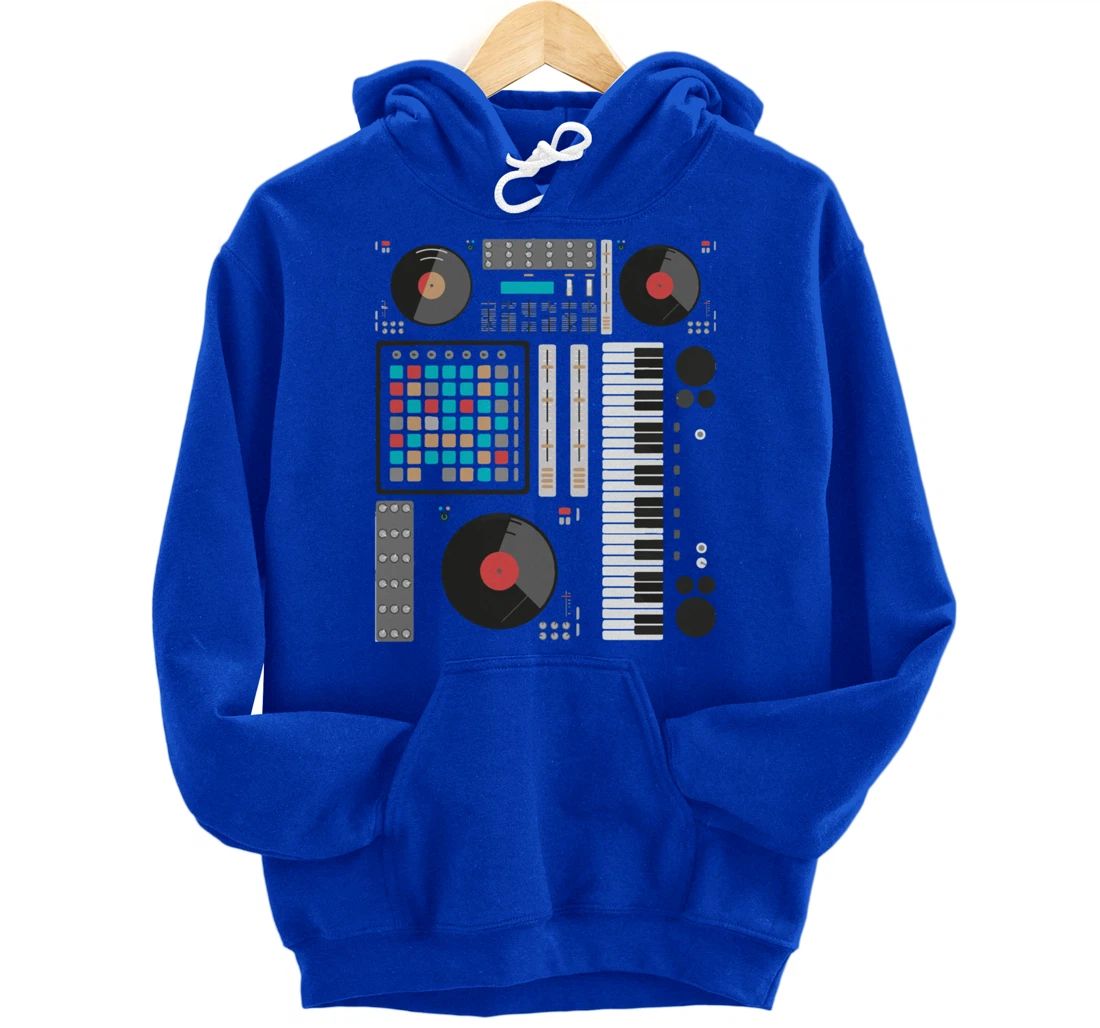 Electronic Music Synthesizer Techno Music For DJ Producer Pullover Hoodie
