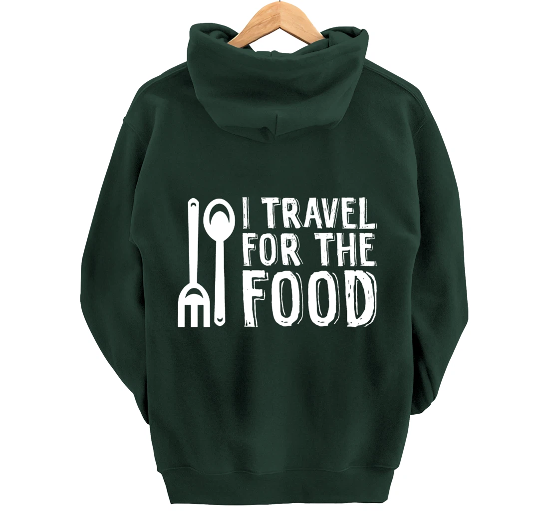 Food Explorer Travelling Backpacker For Wanderlust Foodie Pullover Hoodie