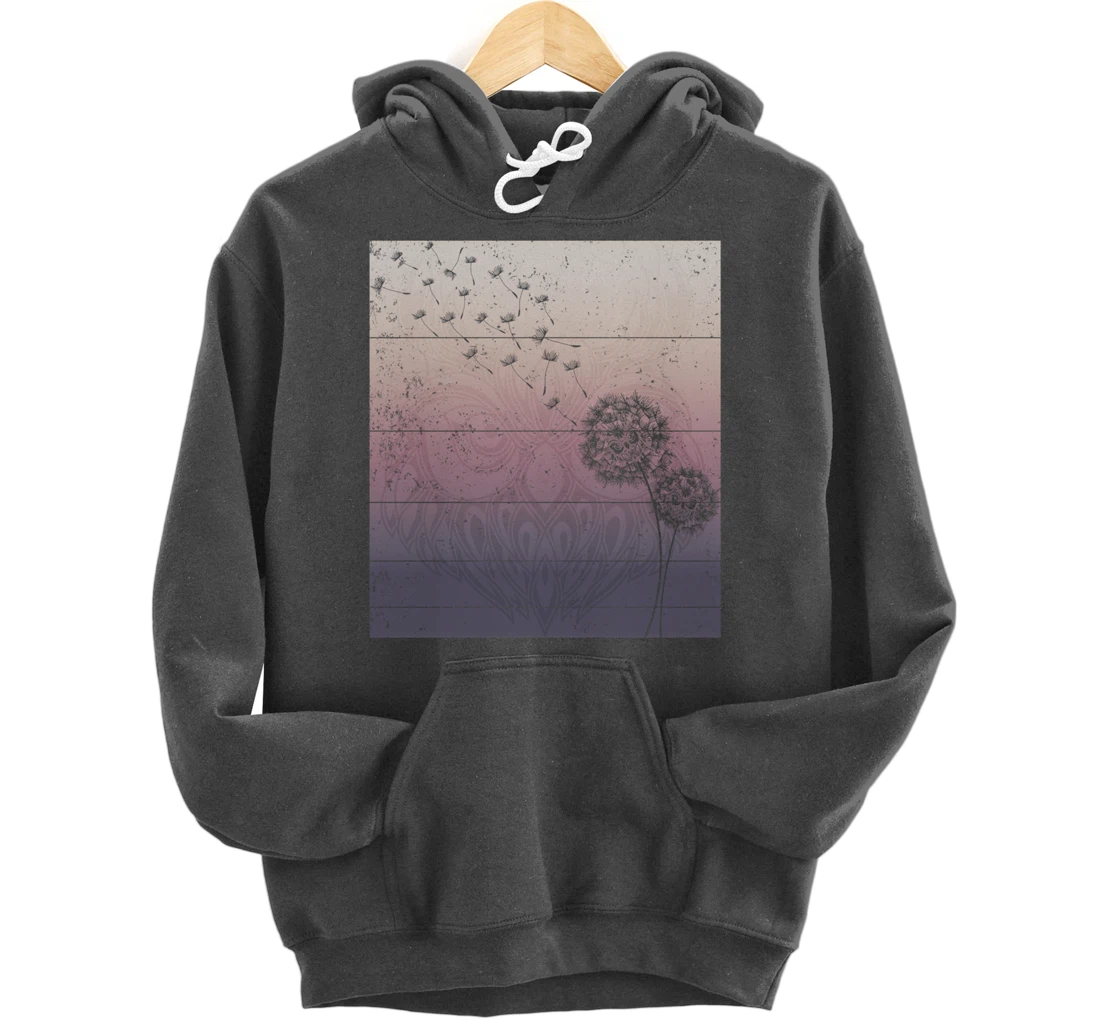 Animal Wise Bird Gift Zoo Keeper Forest Dandelion Owl Pullover Hoodie