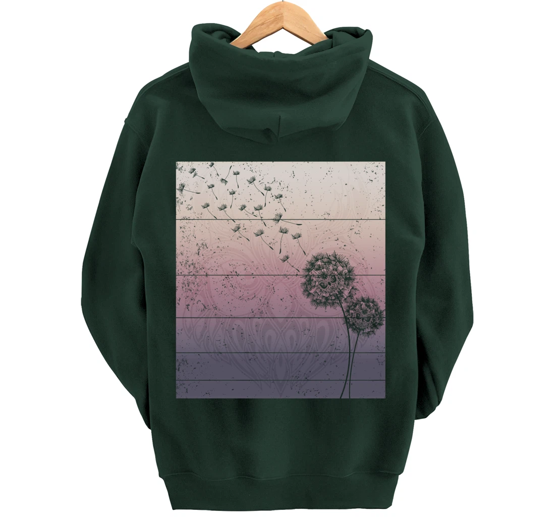 Animal Wise Bird Gift Zoo Keeper Forest Dandelion Owl Pullover Hoodie