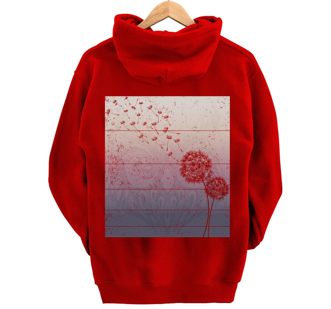 Animal Wise Bird Gift Zoo Keeper Forest Dandelion Owl Pullover Hoodie