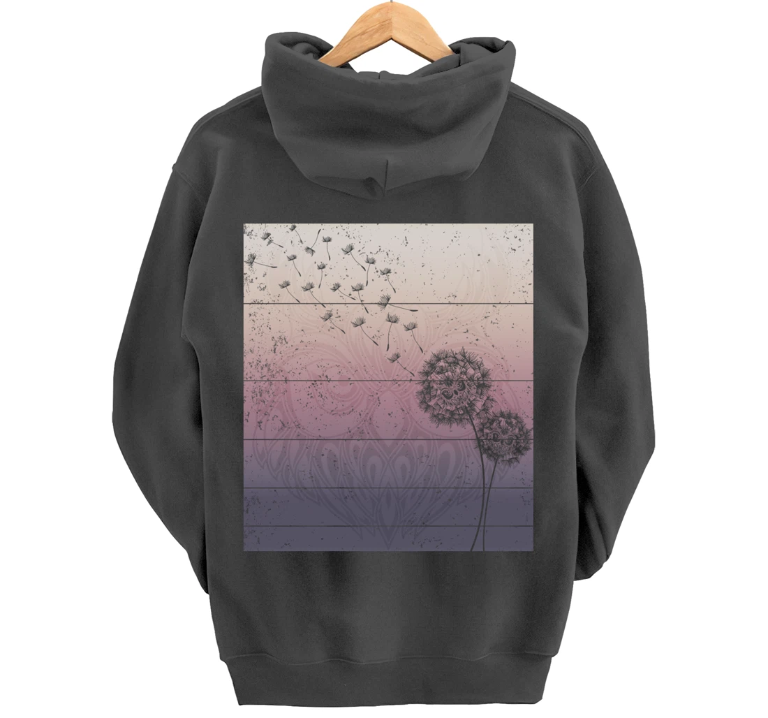 Animal Wise Bird Gift Zoo Keeper Forest Dandelion Owl Pullover Hoodie