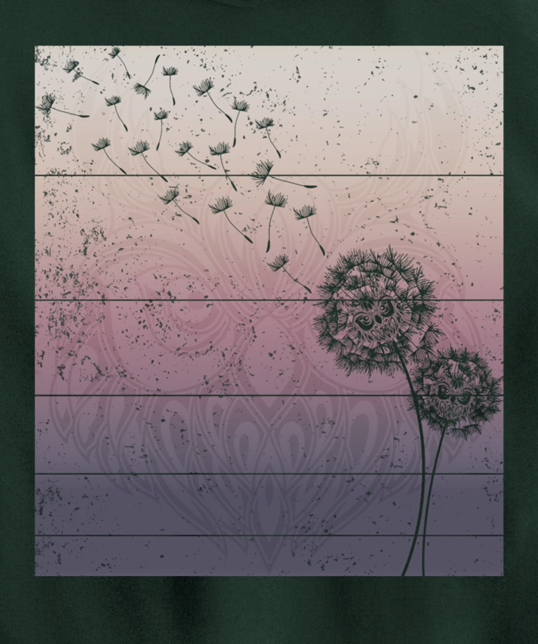 Animal Wise Bird Gift Zoo Keeper Forest Dandelion Owl Pullover Hoodie