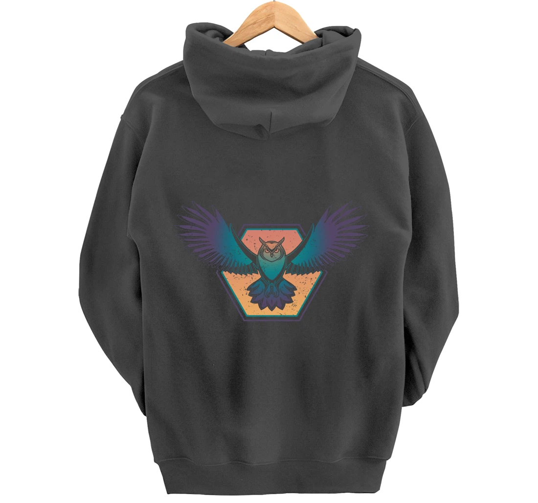 Ornithology Wise Bird Lover Animal Zoo Keeper Forest Owl Pullover Hoodie