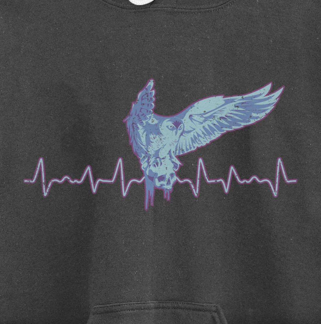 Heartbeat Animal Forest Wise Bird Zoo Keeper Owl Pullover Hoodie