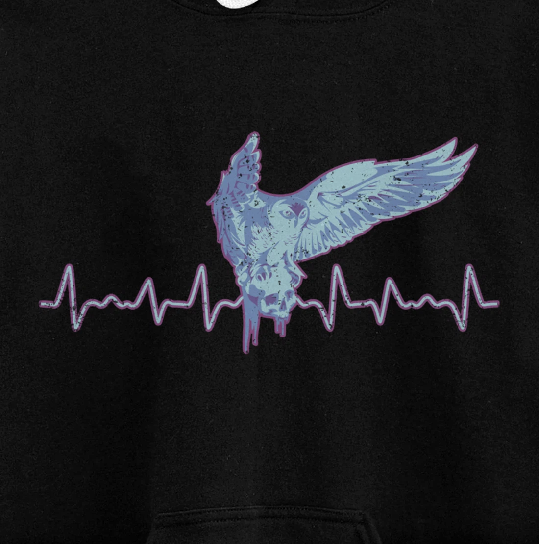 Heartbeat Animal Forest Wise Bird Zoo Keeper Owl Pullover Hoodie