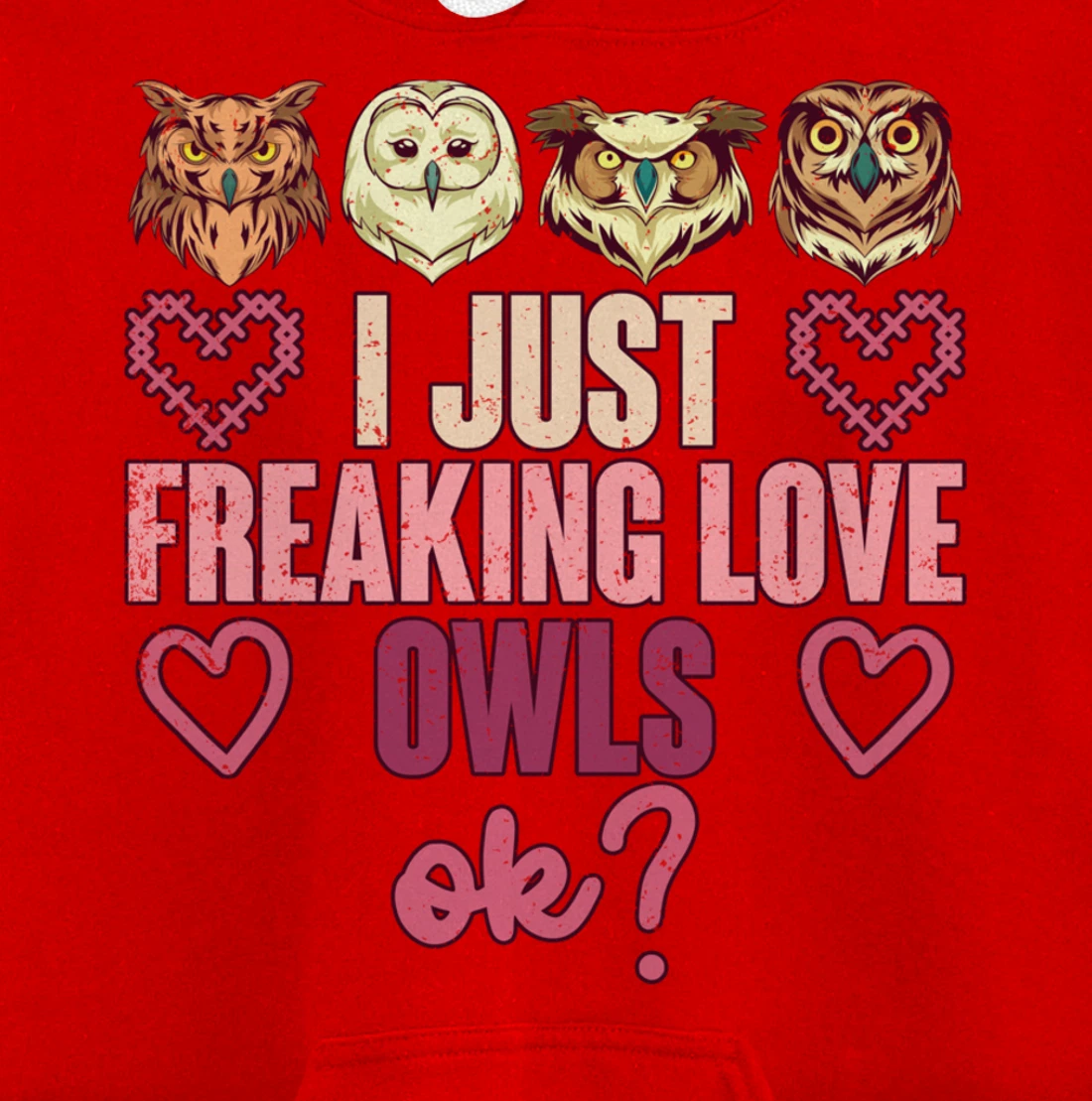 Wise Bird Lover Gift I Just Freaking Love Owls Ok Owl Pullover Hoodie