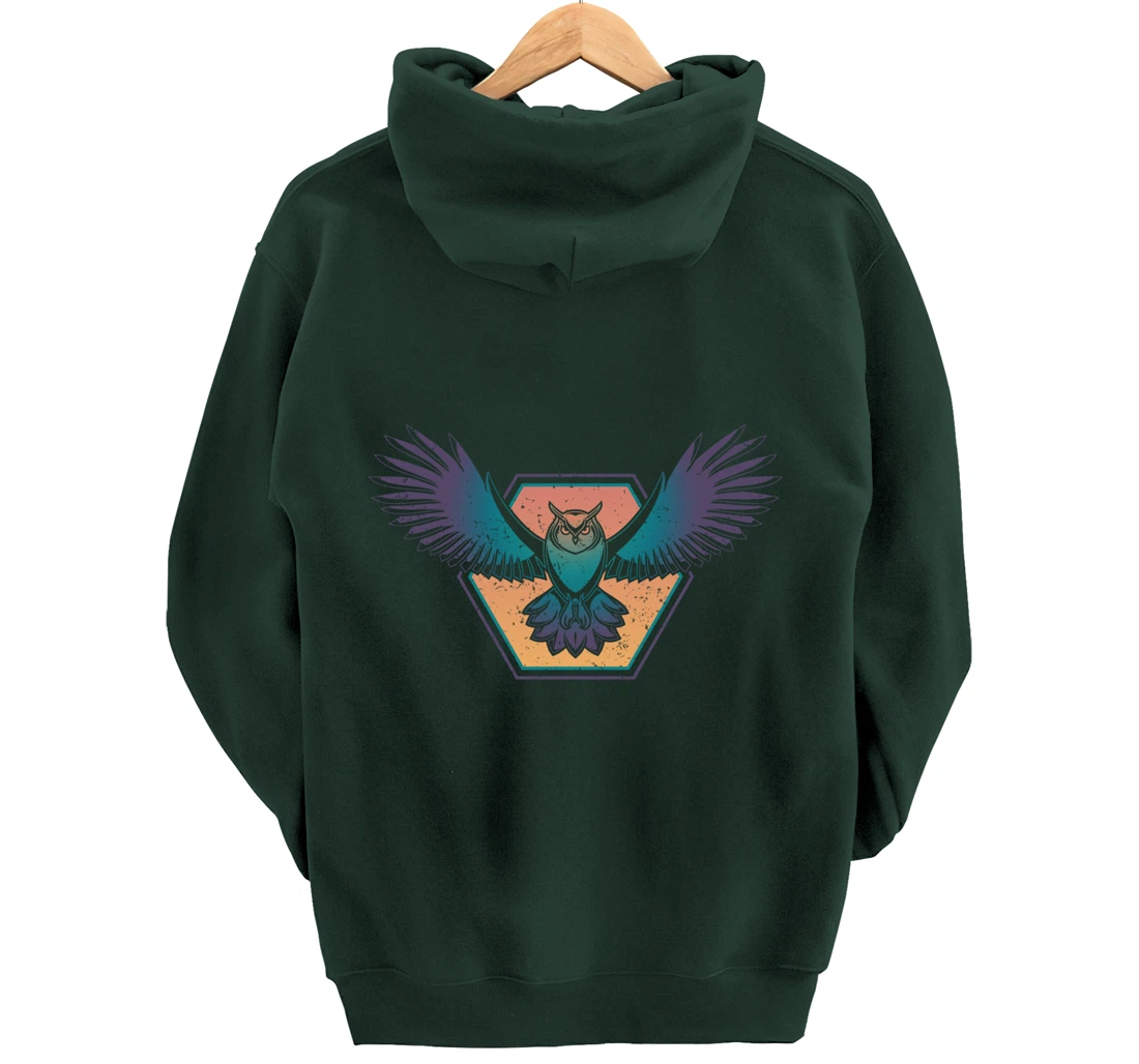 Ornithology Wise Bird Lover Animal Zoo Keeper Forest Owl Pullover Hoodie