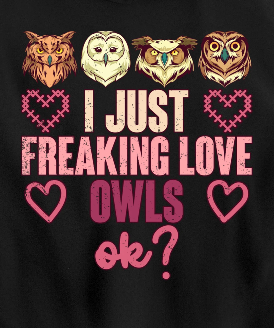 Wise Bird Lover Gift I Just Freaking Love Owls Ok Owl Pullover Hoodie