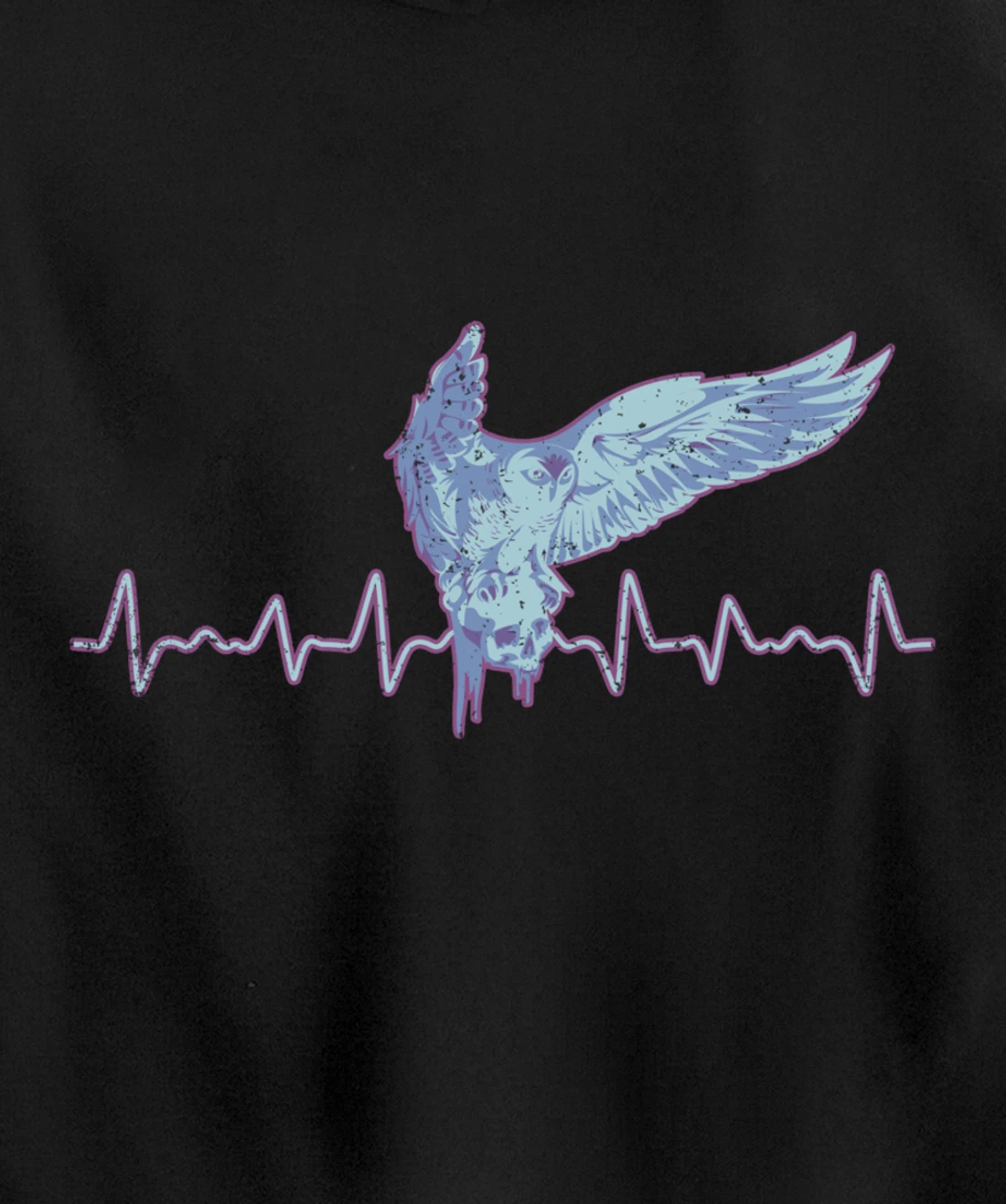 Heartbeat Animal Forest Wise Bird Zoo Keeper Owl Pullover Hoodie