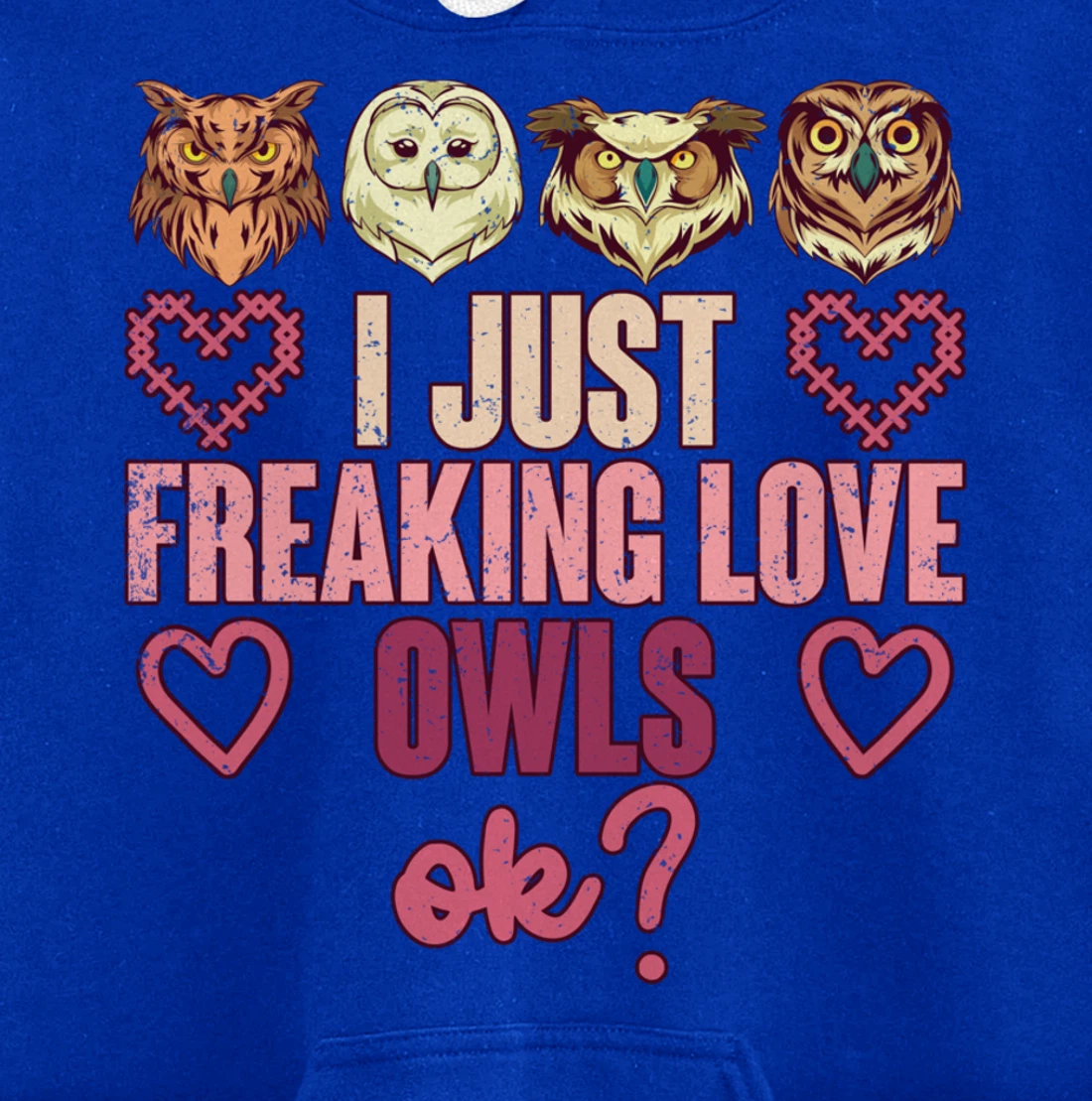 Wise Bird Lover Gift I Just Freaking Love Owls Ok Owl Pullover Hoodie