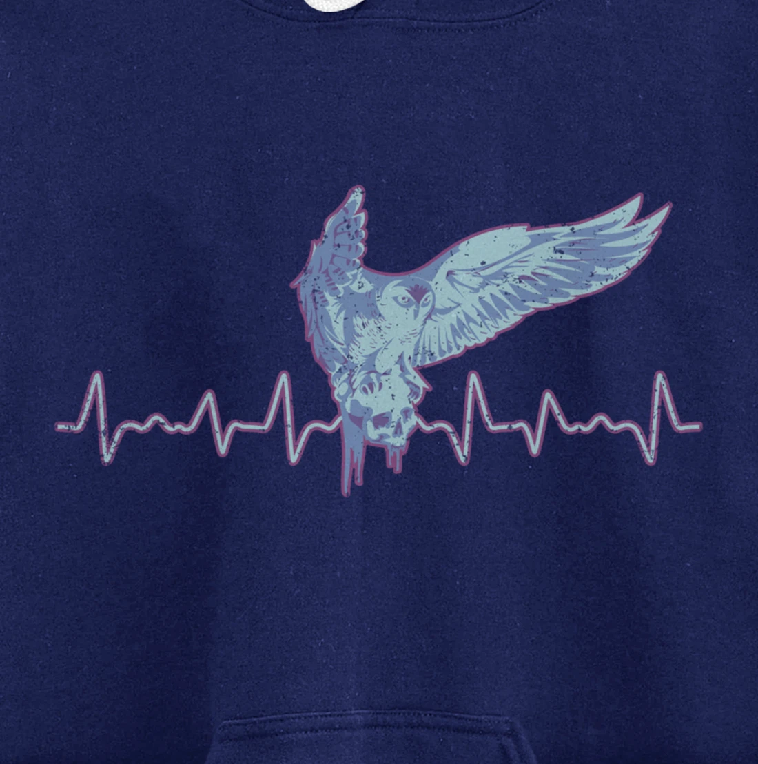 Heartbeat Animal Forest Wise Bird Zoo Keeper Owl Pullover Hoodie