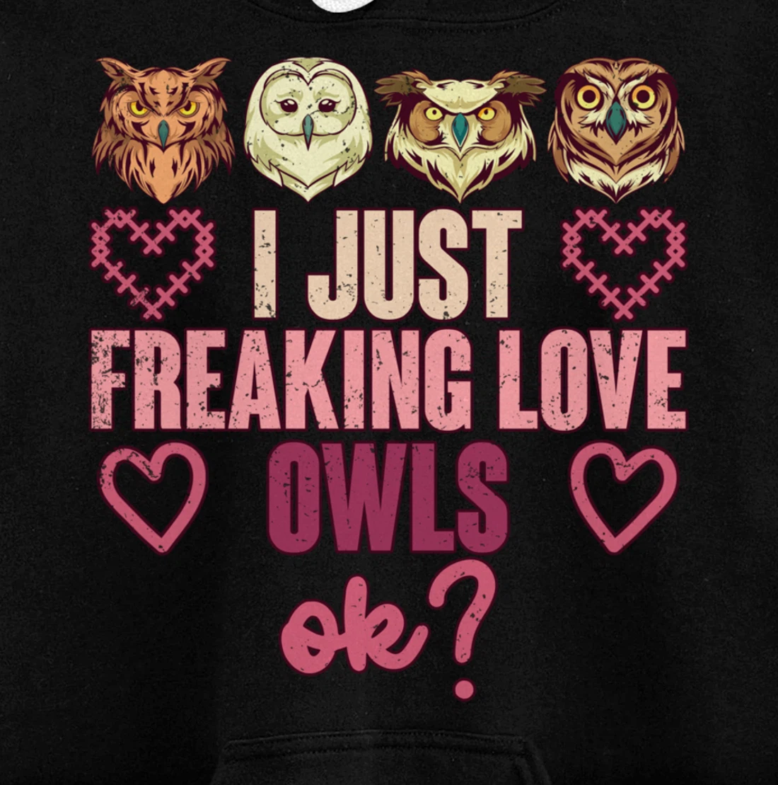 Wise Bird Lover Gift I Just Freaking Love Owls Ok Owl Pullover Hoodie