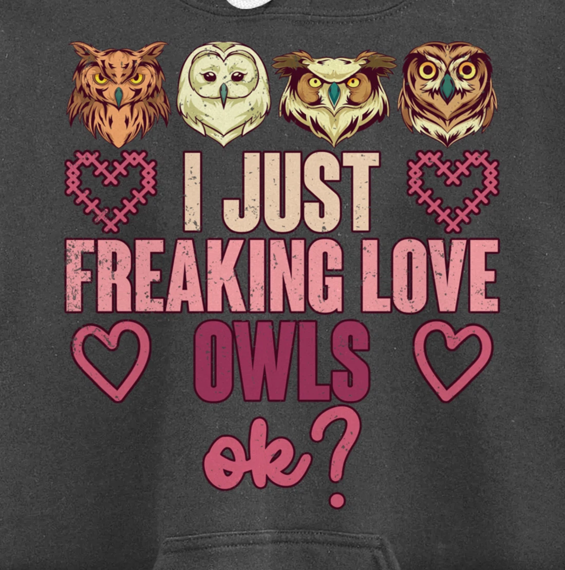 Wise Bird Lover Gift I Just Freaking Love Owls Ok Owl Pullover Hoodie