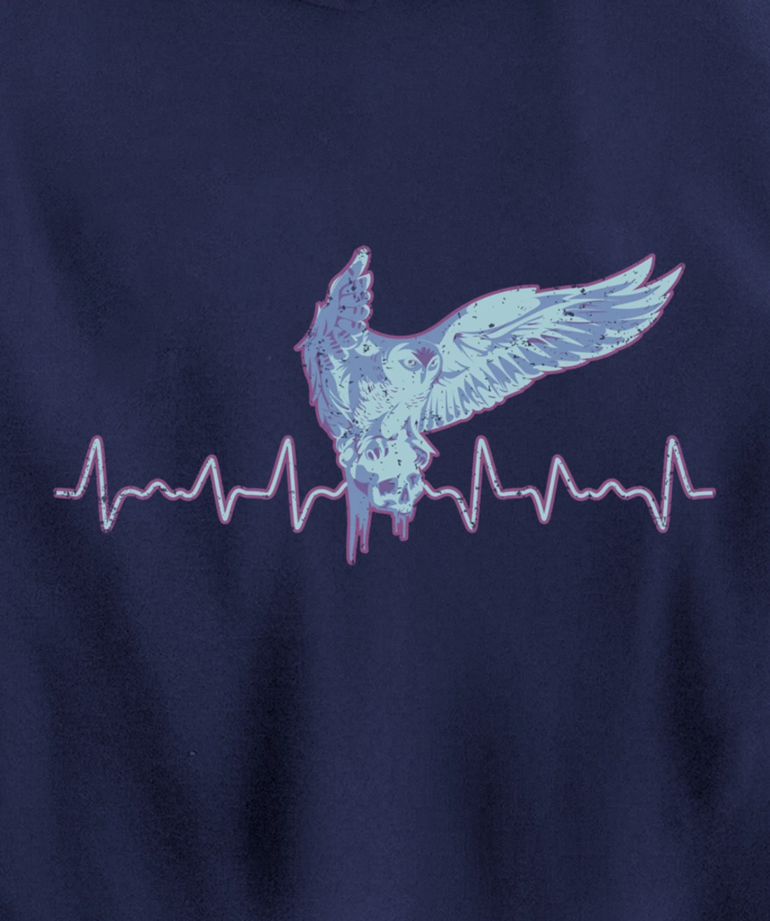 Heartbeat Animal Forest Wise Bird Zoo Keeper Owl Pullover Hoodie