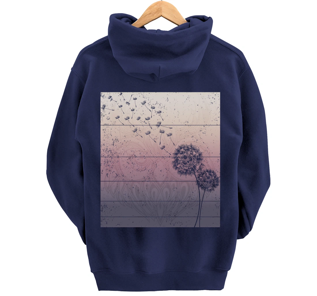 Animal Wise Bird Gift Zoo Keeper Forest Dandelion Owl Pullover Hoodie