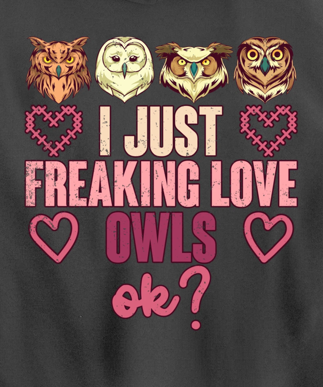 Wise Bird Lover Gift I Just Freaking Love Owls Ok Owl Pullover Hoodie