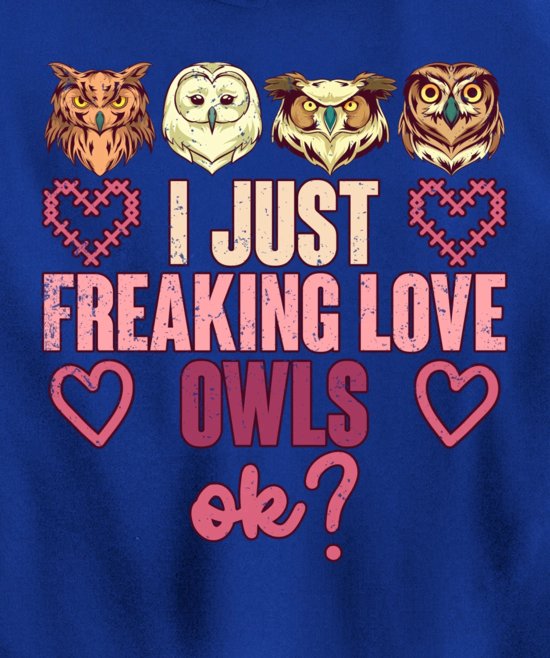 Wise Bird Lover Gift I Just Freaking Love Owls Ok Owl Pullover Hoodie