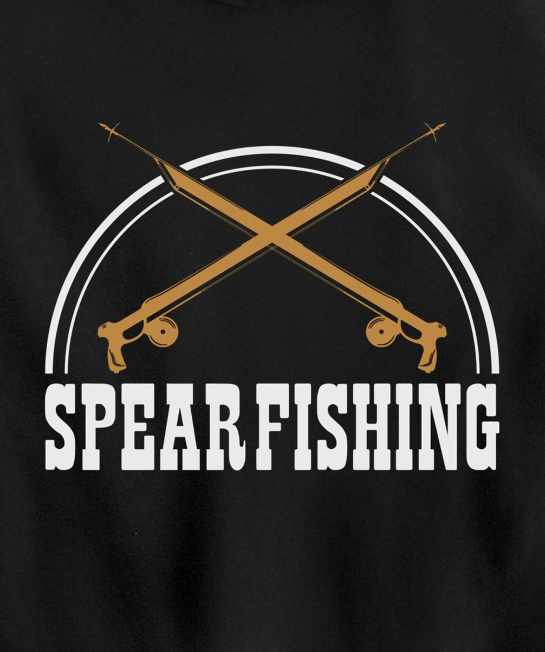 Speargun Snorkeling Water Diving Fisherman Spearfishing Pullover Hoodie