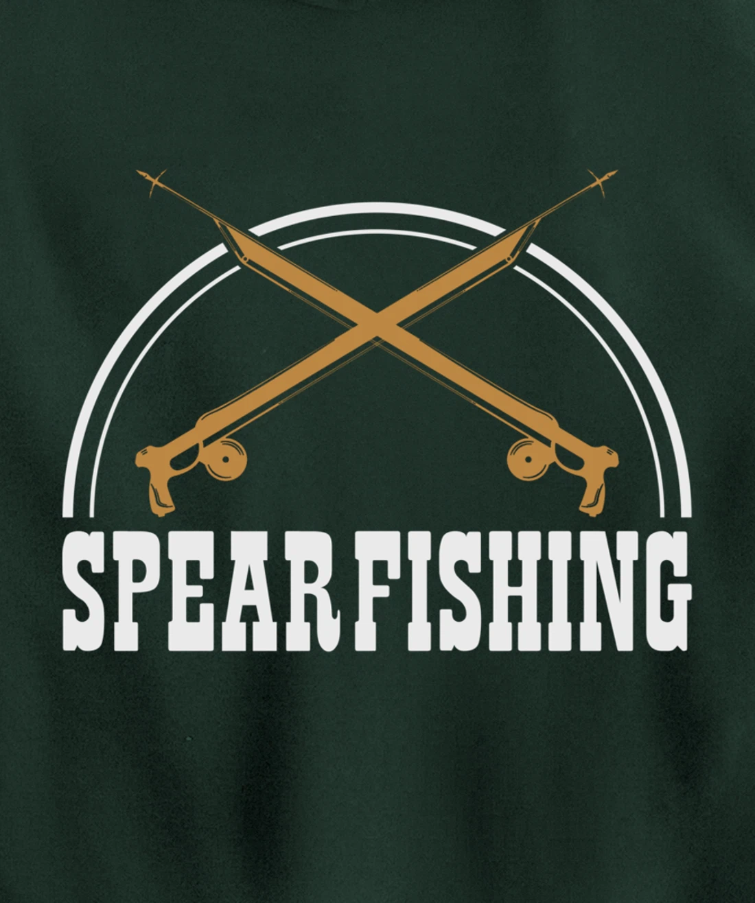 Speargun Snorkeling Water Diving Fisherman Spearfishing Pullover Hoodie