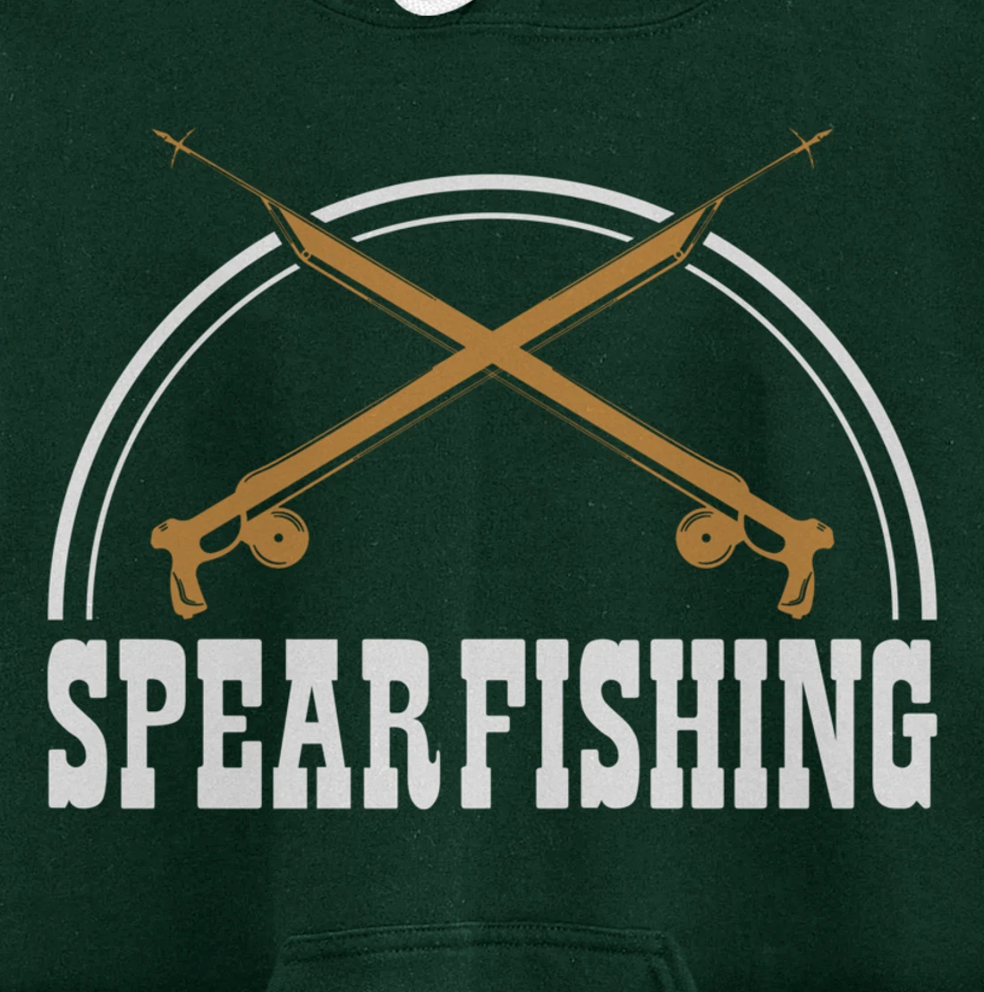 Speargun Snorkeling Water Diving Fisherman Spearfishing Pullover Hoodie