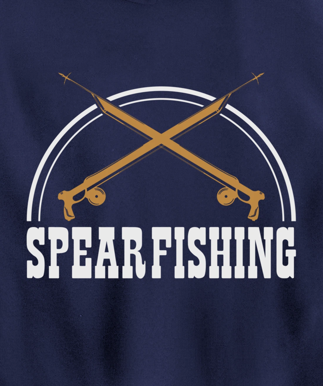 Speargun Snorkeling Water Diving Fisherman Spearfishing Pullover Hoodie