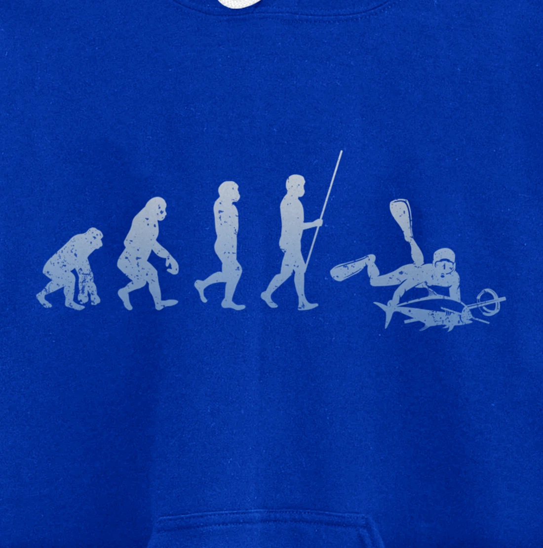 Evolution Fisherman Scuba Diving Fishing Spearfishing Pullover Hoodie