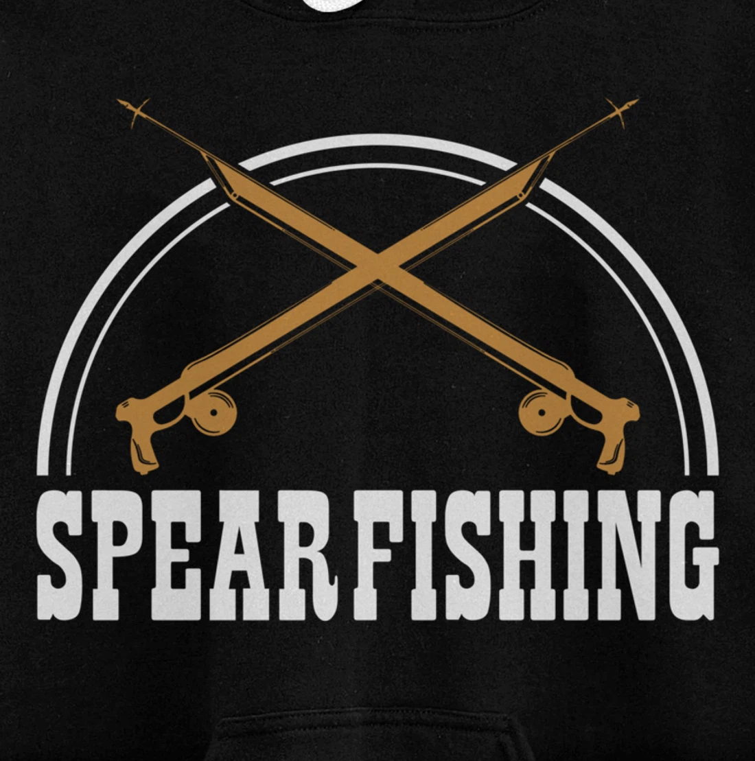 Speargun Snorkeling Water Diving Fisherman Spearfishing Pullover Hoodie