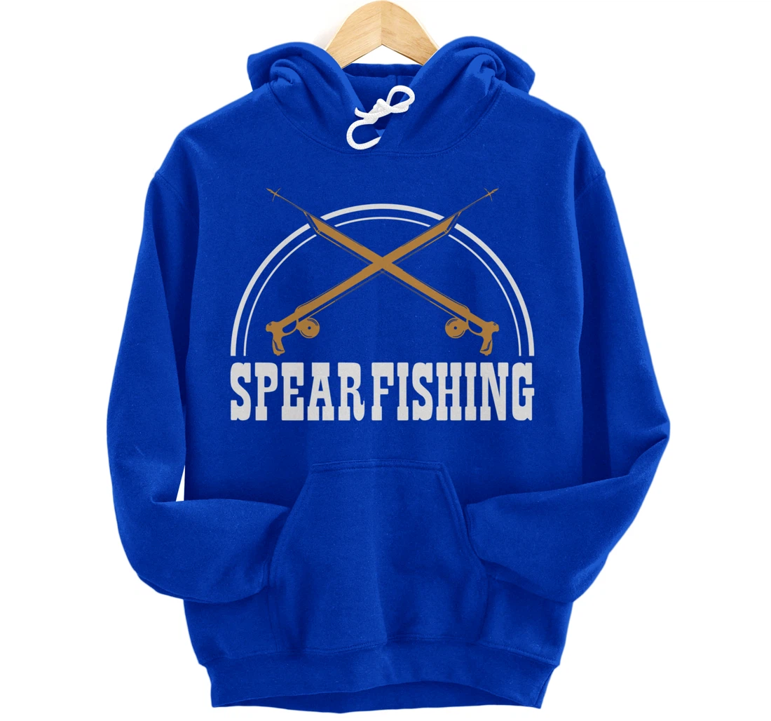 Speargun Snorkeling Water Diving Fisherman Spearfishing Pullover Hoodie
