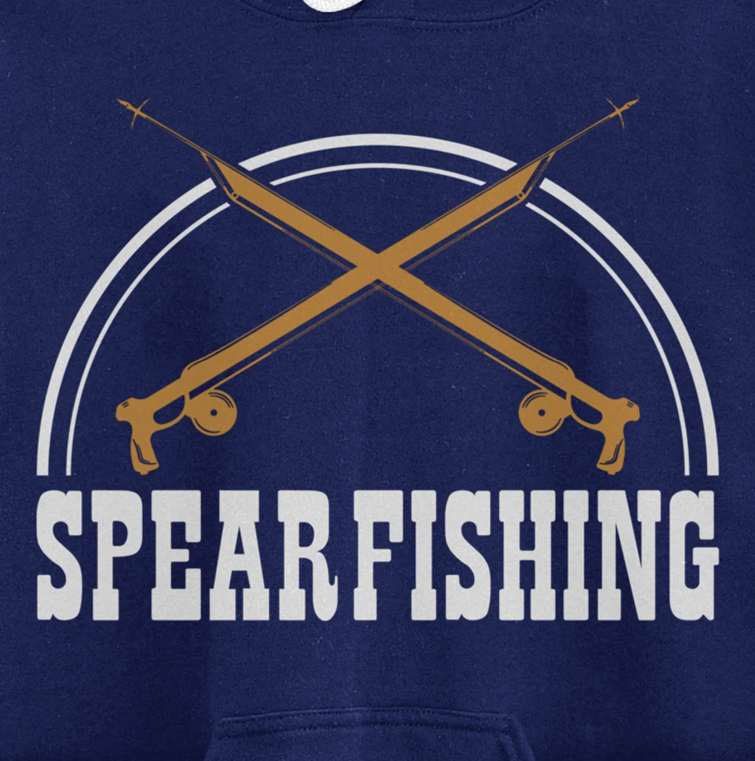 Speargun Snorkeling Water Diving Fisherman Spearfishing Pullover Hoodie