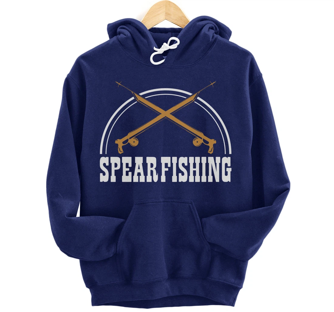 Speargun Snorkeling Water Diving Fisherman Spearfishing Pullover Hoodie