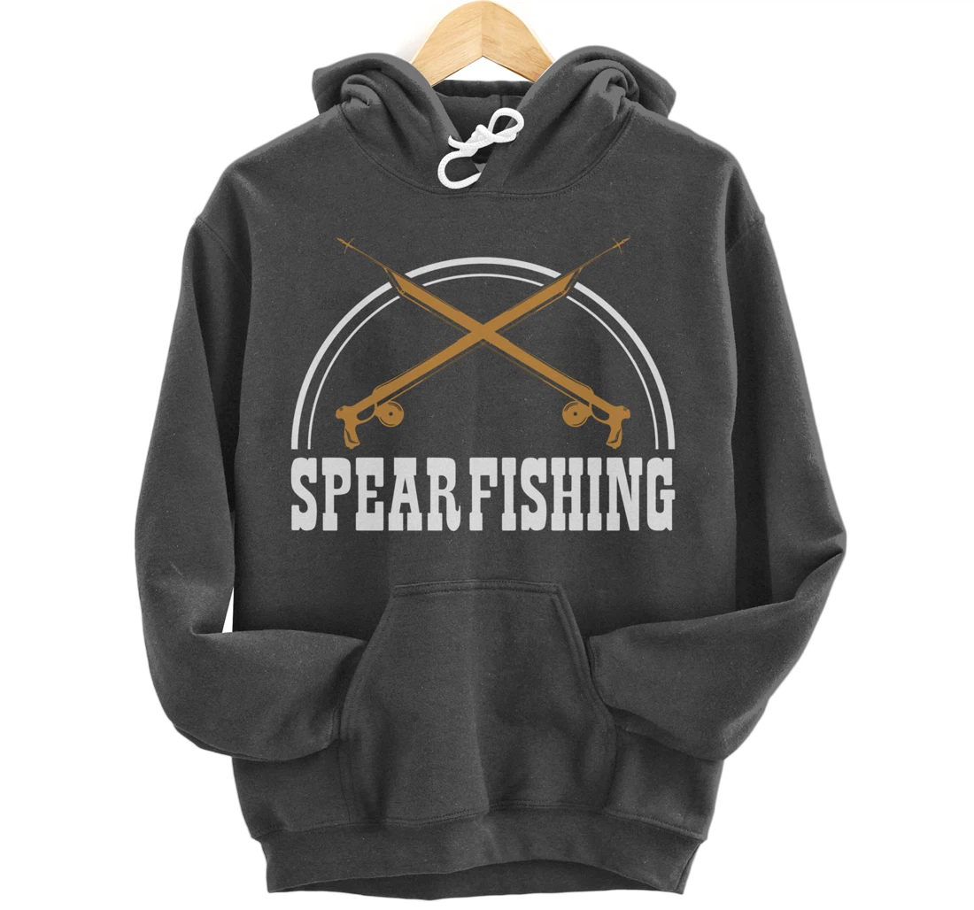 Speargun Snorkeling Water Diving Fisherman Spearfishing Pullover Hoodie