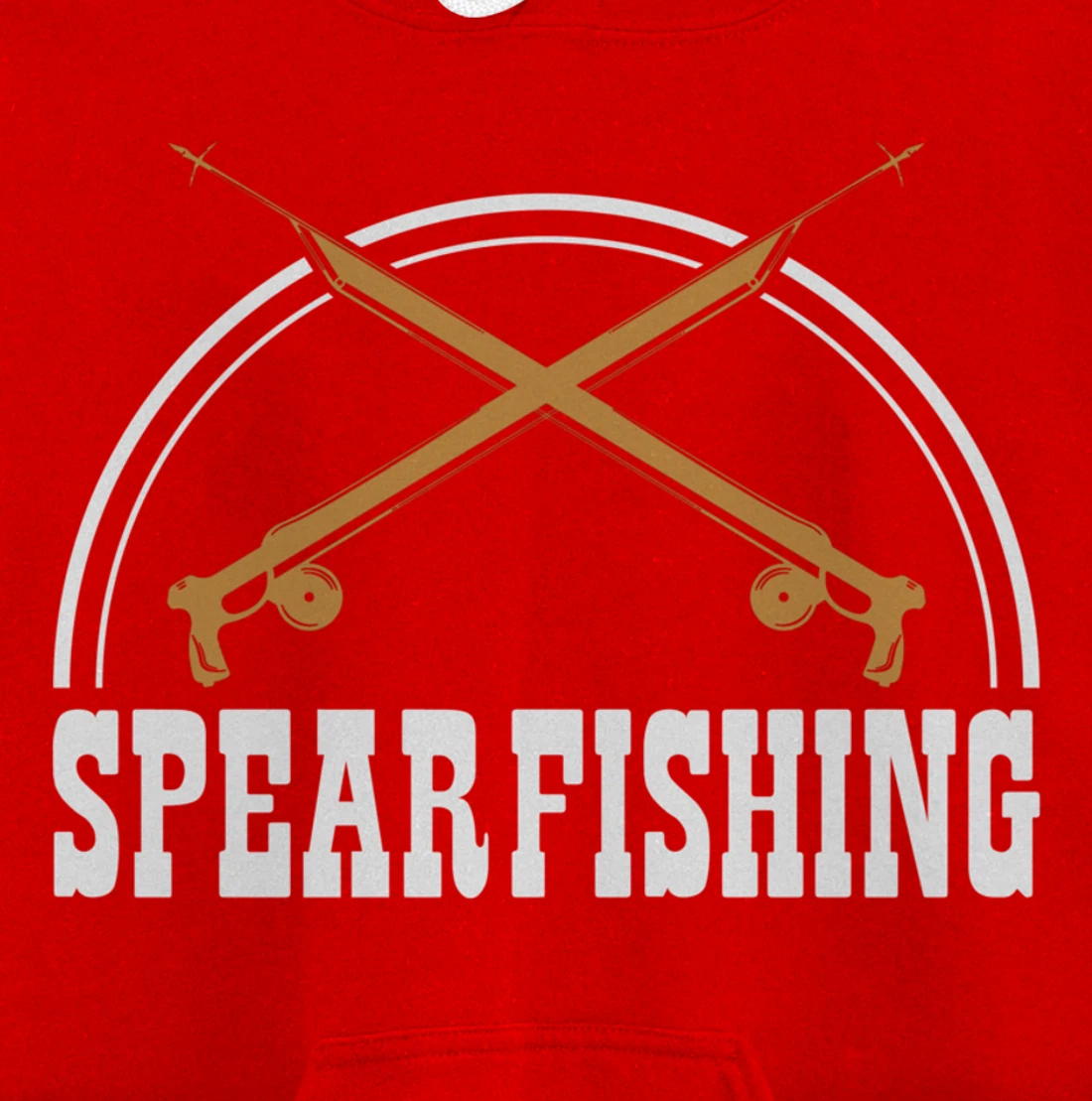 Speargun Snorkeling Water Diving Fisherman Spearfishing Pullover Hoodie