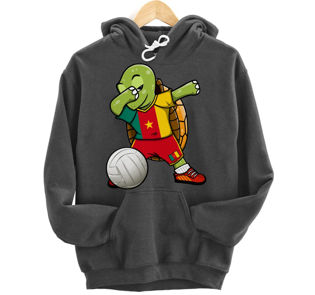Dabbing Turtle Cameroon Volleyball Fans Jersey Sport Flag Pullover Hoodie