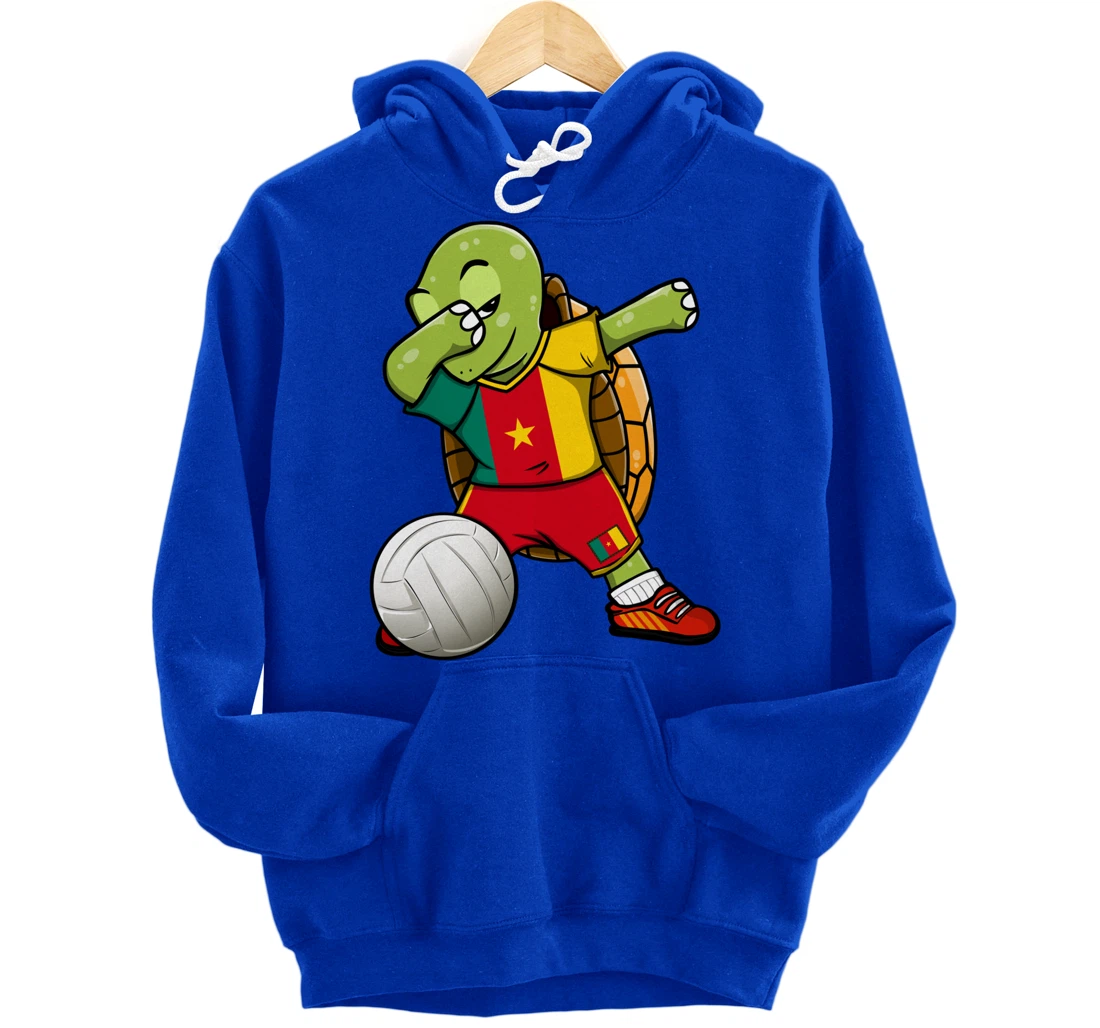 Dabbing Turtle Cameroon Volleyball Fans Jersey Sport Flag Pullover Hoodie