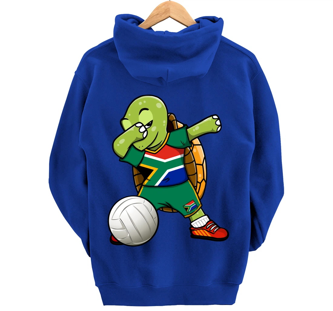 Dabbing Turtle South Africa Volleyball Fan Jersey Sport Flag Pullover Hoodie