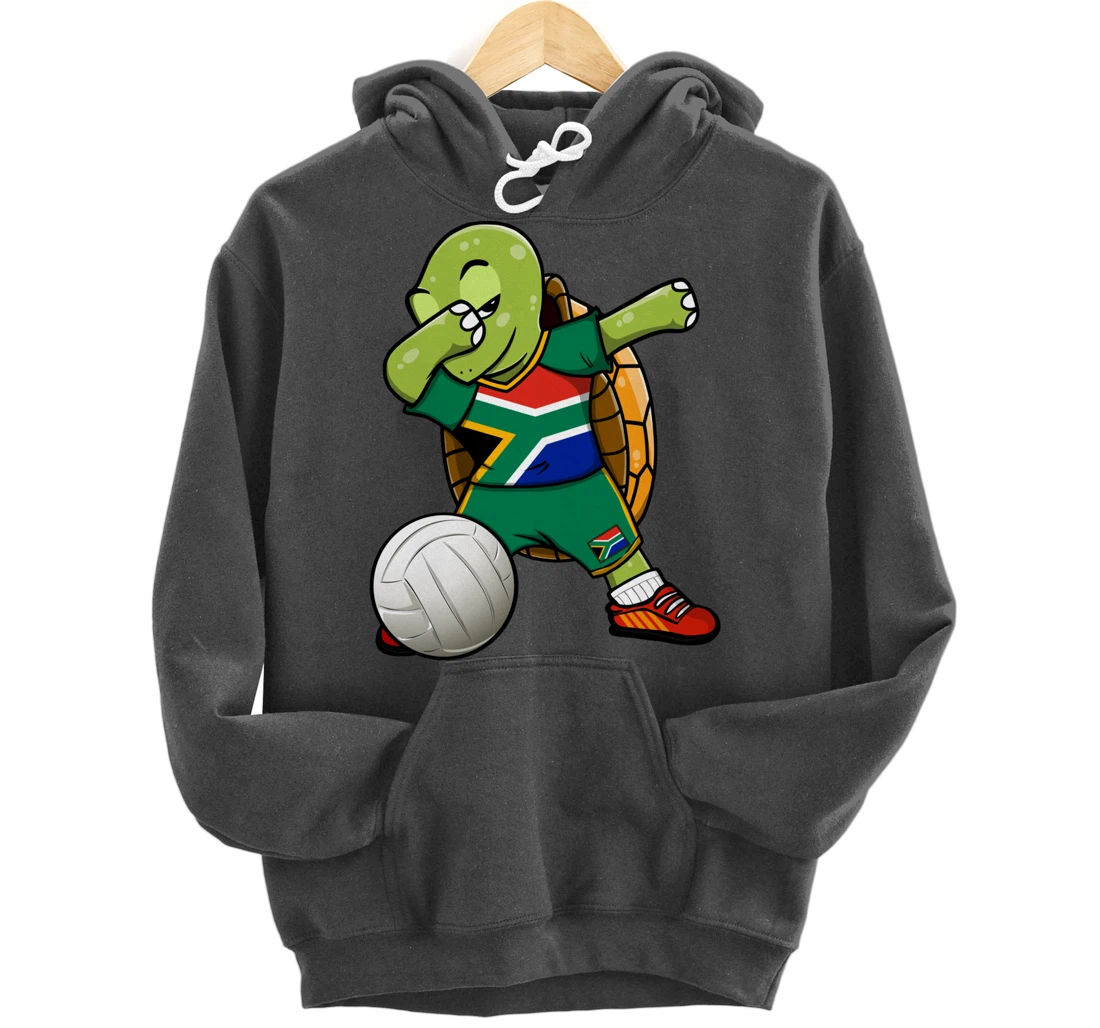 Dabbing Turtle South Africa Volleyball Fan Jersey Sport Flag Pullover Hoodie