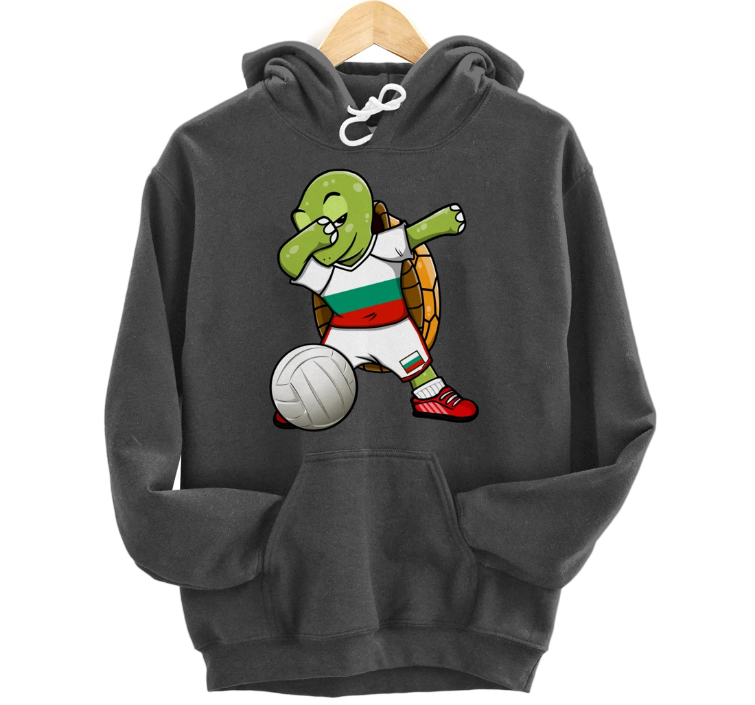 Dabbing Turtle Bulgaria Volleyball Fans Jersey Sport Flag Pullover Hoodie