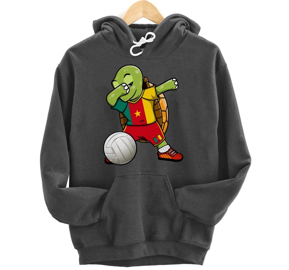 Dabbing Turtle Cameroon Volleyball Fans Jersey Sport Flag Pullover Hoodie